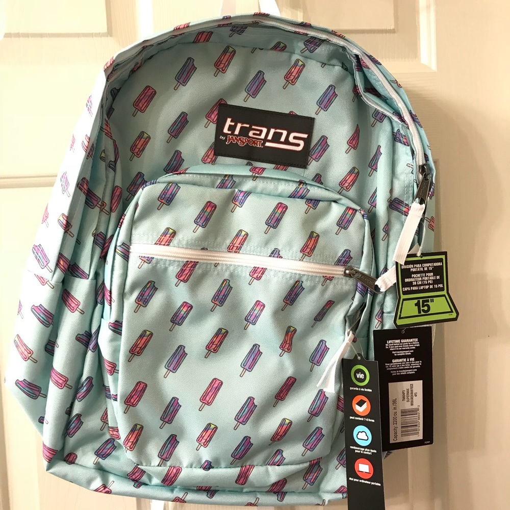 NWT Mint popsicle print backpack